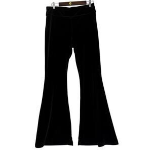 Sofia Jeans Melisa Black Velvet Super Flare Pants L